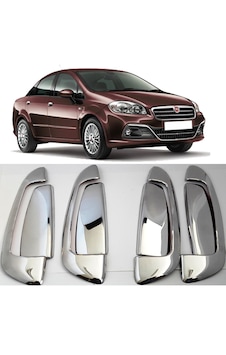 Fiat Linea Krom Kapı Kolu 8 Parça 2007 - 2018 Fiat Linea Krom Kapı Kolu 8 Parça 2007 - 2018