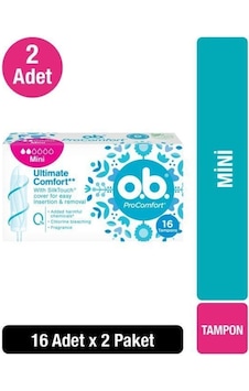 O.B Tampon Mini 16'lı x2 O.B Tampon Mini 16'lı x2