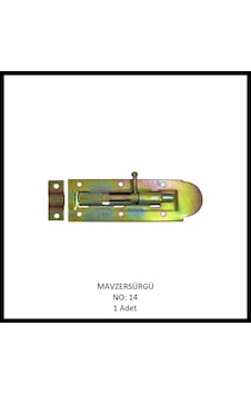 Mavzer Sürgü No: 14 Sarı Mavzer Sürgü No: 14 Sarı