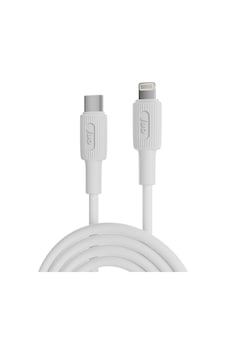 Juo JCBS271 27W USB Type-C To Lightning iPhone Apple Uyumlu iPad  Silikon Hızlı Şarj ve Data Kablosu Beyaz 1 Metre