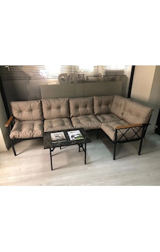 Miami Köşe Koltuk Takımı , 3+2 Balkon-bahçe-çay Seti-mutfak Köşesi Mermer Desen 70x50cm Sehpa Cappuccino Miami Köşe Koltuk Takımı , 3+2 Balkon-bahçe-çay Seti-mutfak Köşesi Mermer Desen 70x50cm Sehpa Cappuccino