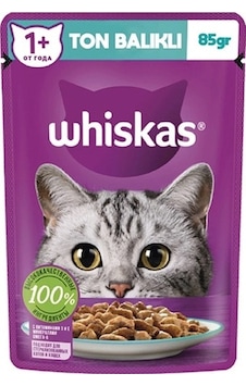 Whiskas Pouch Jöle İçinde Ton Balıklı Yetişkin Kedi Konservesi 85 G Whiskas Pouch Jöle İçinde Ton Balıklı Yetişkin Kedi Konservesi 85 G