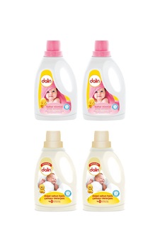 Dalin Sensitive Doğal Sabun Bazlı Sıvı Çamaşır Deterjanı 2 x 1500 ML + Bahar Ninisi Yumuşatıcı 2 x 1500 ML Dalin Sensitive Doğal Sabun Bazlı Sıvı Çamaşır Deterjanı 2 x 1500 ML + Bahar Ninisi Yumuşatıcı 2 x 1500 ML