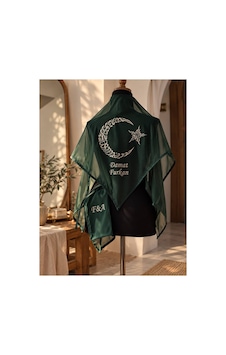 İsimli Damat Omuz Örtüsü & Eldiven Set Ayyıldız Nakışlı - 932113173 İsimli Damat Omuz Örtüsü & Eldiven Set Ayyıldız Nakışlı - 932113173