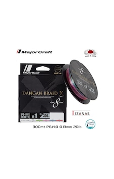 Major Craft Dangan Braid X 8X Ip Misina Pe 1.0 0.13Mm 20Lb/9.07Kg (541707961) Major Craft Dangan Braid X 8X Ip Misina Pe 1.0 0.13Mm 20Lb/9.07Kg (541707961)