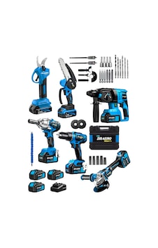 Dragro DRG-621 M Professional 6 Lı Set 21v Darbeli Hilti Taşlama Testere Makas Matkap Vidalama Somun Sıkma Dragro DRG-621 M Professional 6 Lı Set 21v Darbeli Hilti Taşlama Testere Makas Matkap Vidalama Somun Sıkma