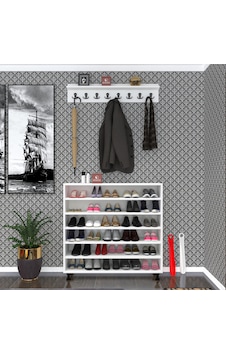 Kenzlife Ayakkabılık Fotin6 Byz 98 100 30 Kapaksız 6 Raflı 30 Çift Ayakkabı Kapasitesi Ahşap Kenzlife Ayakkabılık Fotin6 Byz 98 100 30 Kapaksız 6 Raflı 30 Çift Ayakkabı Kapasitesi Ahşap