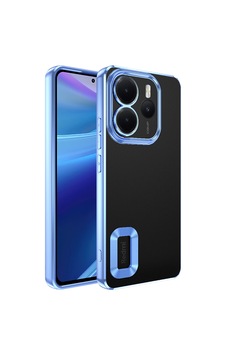 Zore Redmi Note 14 4g Kılıf Kamera Korumalı Logo Gösteren Omsy Omega Kapak - Sierra Mavi