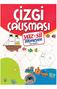 Yaz-Sil Çizgi Çalışması Bitmeyen Yazı Defteri Yaz-Sil Çizgi Çalışması Bitmeyen Yazı Defteri