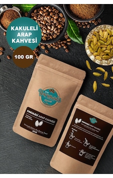Tarihi Yarımada Kahvecisi Taze Çekilmiş Orta Kavrulmuş ve Öğütülmüş Kakuleli Arap Kahvesi 100 G Tarihi Yarımada Kahvecisi Taze Çekilmiş Orta Kavrulmuş ve Öğütülmüş Kakuleli Arap Kahvesi 100 G