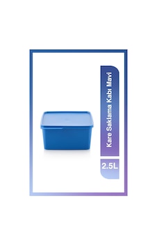 Tupperware Kare Buzdolabı Saklama Kabı Mavi 2.5 Lt Mavi Tupperware Kare Buzdolabı Saklama Kabı Mavi 2.5 Lt Mavi