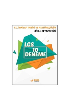 8.Sınıf T.C. İnkilap Tarihi ve Atatürkçülük-LGS 10 Deneme- Simer Yayıncılık
