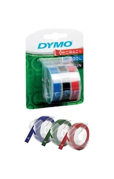 Dymo Kabartma Şerit 9mmx3m Siyah-kırmızı-mavi 3lü Blister Dymo Kabartma Şerit 9mmx3m Siyah-kırmızı-mavi 3lü Blister