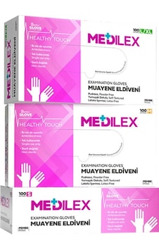 Reflex Medilex Pembe Muayene Eldiveni 100'lü S Reflex Medilex Pembe Muayene Eldiveni 100'lü S