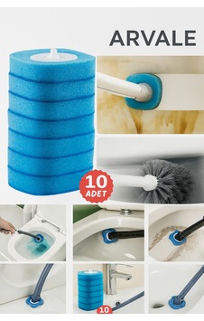 10 Adet Köpüren Yedek Sünger Kullan At - Mekanızma Dahil Değildir Mavi 10 Adet Köpüren Yedek Sünger Kullan At - Mekanızma Dahil Değildir Mavi