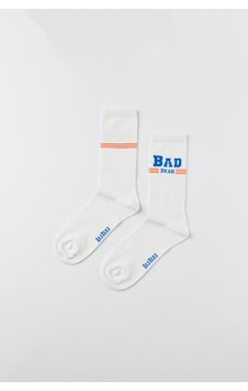 Bad Bear Saturn Beyaz Unisex Çorap Beyaz Bad Bear Saturn Beyaz Unisex Çorap Beyaz