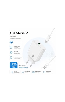 M-04 Smart Charger 5v 2.0a Qualcomm Quick Charge 2.0 Şarj Aleti Usb Girişli Adaptör Mikro Usb Şarj Kablosu M-04 Smart Charger 5v 2.0a Qualcomm Quick Charge 2.0 Şarj Aleti Usb Girişli Adaptör Mikro Usb Şarj Kablosu