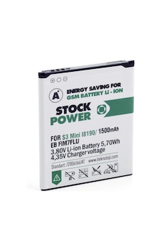 Stock Power Samsung Galaxy S3 Mini i8190 Uyumlu Batarya