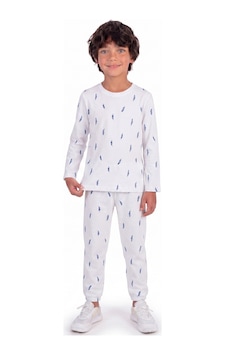 Onloox Erkek Beyaz Erkek Çocuk Beyaz Pamuklu Penye Bisiklet Yaka Uzun Kollu Mavi Tüy Desenli Pijama Takımı 5-7 Yaş Onloox Erkek Beyaz Erkek Çocuk Beyaz Pamuklu Penye Bisiklet Yaka Uzun Kollu Mavi Tüy Desenli Pijama Takımı 5-7 Yaş