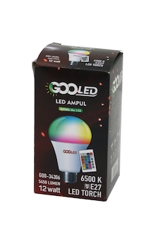 12w Kumandalı Rgb Renkli Led Ampul E27 5450 Lumen 6500k 15000 Saat Ömür 5570 Diğer