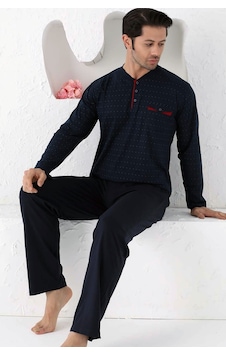 Alimer Erkek Lacivert Puantiyeli Likralı Pijama Takım Edy1190uk-l Lacivert Alimer Erkek Lacivert Puantiyeli Likralı Pijama Takım Edy1190uk-l Lacivert