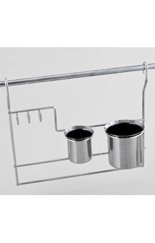 Çağdaş Tekli Paslanmaz Kaşıklık Inox 40 Cm Gri