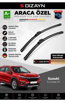 S-dizayn Suzuki S-cross Ön Cam Silecek Seti 2021 Üzeri Premium Araca Özel 65-35 Cm A+ Kalite Aocs-21
