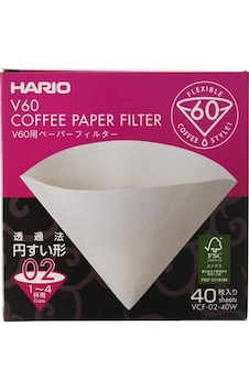 Hario V60 02 Filtre Kağıdı 40 Adet Hario V60 02 Filtre Kağıdı 40 Adet