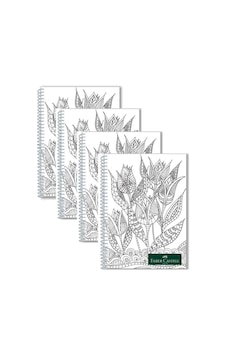 Faber-castell 4 Adet A4 Spiralli Pp Kapak Style 80 Yp. Kareli Defter