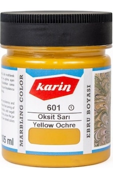 Karin Ezilmiş Ebru Boyası 105Ml 601 Oksit Sarı