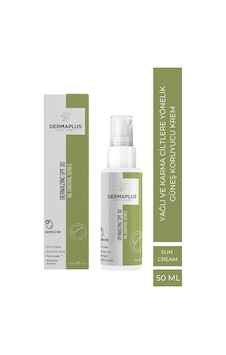 Dermaplus Dermazinc Karma ve Yağlı Ciltler İçin Koruyucu Güneş Kremi SPF30 50 ML