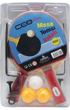 Ceo Sport Masa Tenisi Seti Fileli (2 Raket+3 Top) Ceo-Sp0005 Ceo Sport Masa Tenisi Seti Fileli (2 Raket+3 Top) Ceo-Sp0005