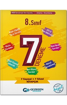 Yeni 8.Sınıf 7'li Deneme Gezegen Yayınları
