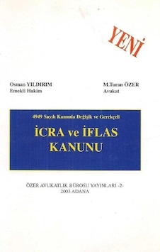 İcra Ve İflas Kanunu İmzalı İcra Ve İflas Kanunu İmzalı