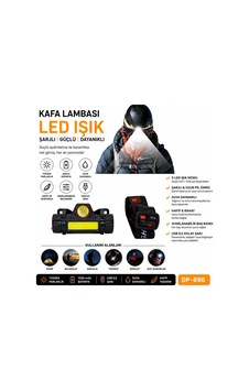 Kafa Lambası Led Işık Şarjlı Kafa Lambası Siyah 40839155 Kafa Lambası Led Işık Şarjlı Kafa Lambası Siyah 40839155