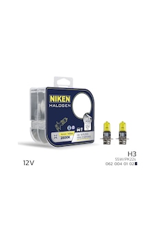 Niken 12v H3 55w Sarı Işık Ampul Pk22s 2800k - Ekolmaks