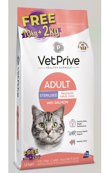 Vet Prive Kısır Somon 10+2kg Bonus Paket Vet Prive Kısır Somon 10+2kg Bonus Paket