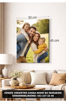 Kişiye Özel Fotoğraflı Kanvas Tablo Duvar Dekoru 30x45