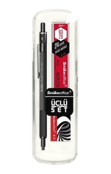 Scrikss Graph-x Metal Versatil Kalem 0.5 Mm Mat Siyah 3'lü Set N11.968 Scrikss Graph-x Metal Versatil Kalem 0.5 Mm Mat Siyah 3'lü Set N11.968
