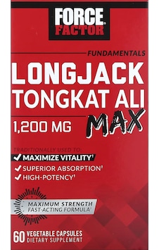 Force Factor Fundamentals Longjack Tongkat Ali Max 1200 Mg 60 Veg Force Factor Fundamentals Longjack Tongkat Ali Max 1200 Mg 60 Veg