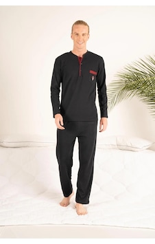 Estiva Gd Goldoremi 23403 Erkek Kışlık Yuvarlak Yaka Cepli Pamuklu Pijama Takımı Lacıvert Estiva Gd Goldoremi 23403 Erkek Kışlık Yuvarlak Yaka Cepli Pamuklu Pijama Takımı Lacıvert
