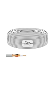 2+1 Cctv 0.22 Gold Kamera Kablosu 100mt Poke Pk-1018 100 Metre