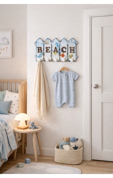 Ev Dekorasyon Askılık Çocuk Bebek Odası Deniz Temalı Mavi - 635469764 Mavi