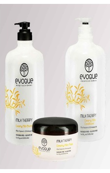 Evoque Sülfatsız Şampuan 1 L + Saç Kremi 1 L + Saç Maskesi 500 ML Evoque Sülfatsız Şampuan 1 L + Saç Kremi 1 L + Saç Maskesi 500 ML