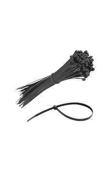Kablo Bağı Siyah 25cm 3.6mm Plastik Cırt Kelepçe Naylon 100 Adet Jameson Jkb-3625s