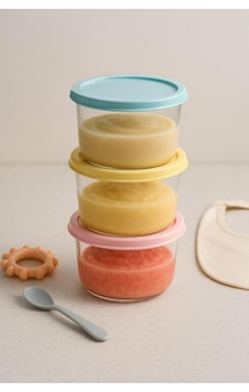 Poomy 3'lü Bebe Mama Kabı Sızdırmaz Kapaklı 175ml Saklama Kabı, Can.mt.023 Genel Poomy 3'lü Bebe Mama Kabı Sızdırmaz Kapaklı 175ml Saklama Kabı, Can.mt.023 Genel