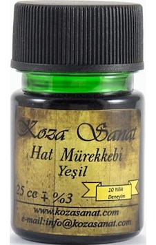 Koza Yeşil Hat Mürekkebi 25Cc. Koza Yeşil Hat Mürekkebi 25Cc.