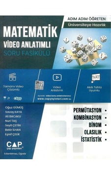 2025 Çap Yayınları Permütasyon Kombinasyon Binom Olasılık İstatistik 2025 Çap Yayınları Permütasyon Kombinasyon Binom Olasılık İstatistik