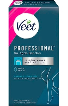Veet Professional Ağda Bandı Hassas Ciltler İçin Bacak&Vücut Bölgesi Süper Fırsat 40’lı Paket Veet Professional Ağda Bandı Hassas Ciltler İçin Bacak&Vücut Bölgesi Süper Fırsat 40’lı Paket