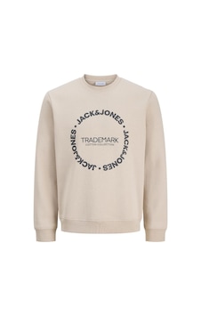 Jack & Jones Jjbenson Sweat Crew Neck Moonbeam Erkek Sweatshirt 12298497 Bej Jack & Jones Jjbenson Sweat Crew Neck Moonbeam Erkek Sweatshirt 12298497 Bej